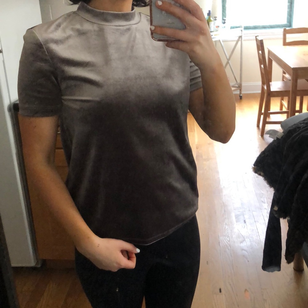 Zara Velvet Top